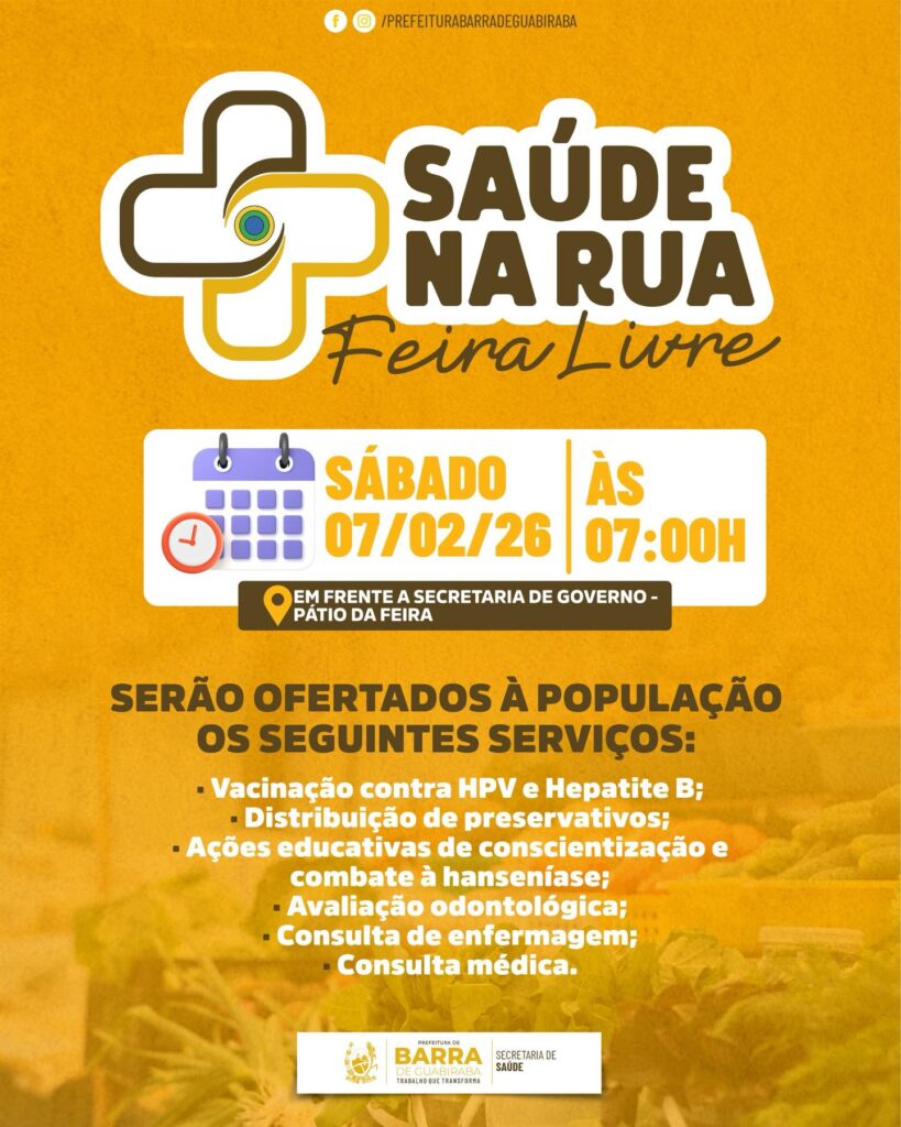 Cuidado e prevenção para a população!Neste sábado (07/02), a partir das 7h, ac…