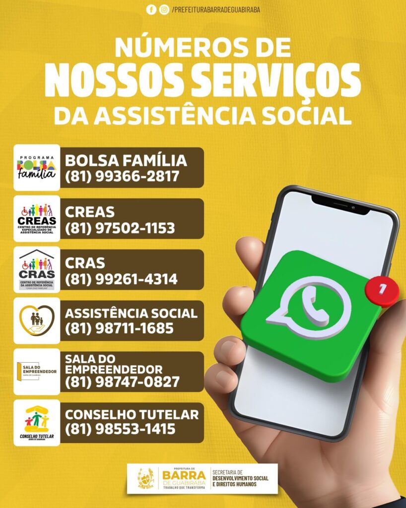 Precisa de apoio ou informação? A Assistência Social está mais perto de você!P…