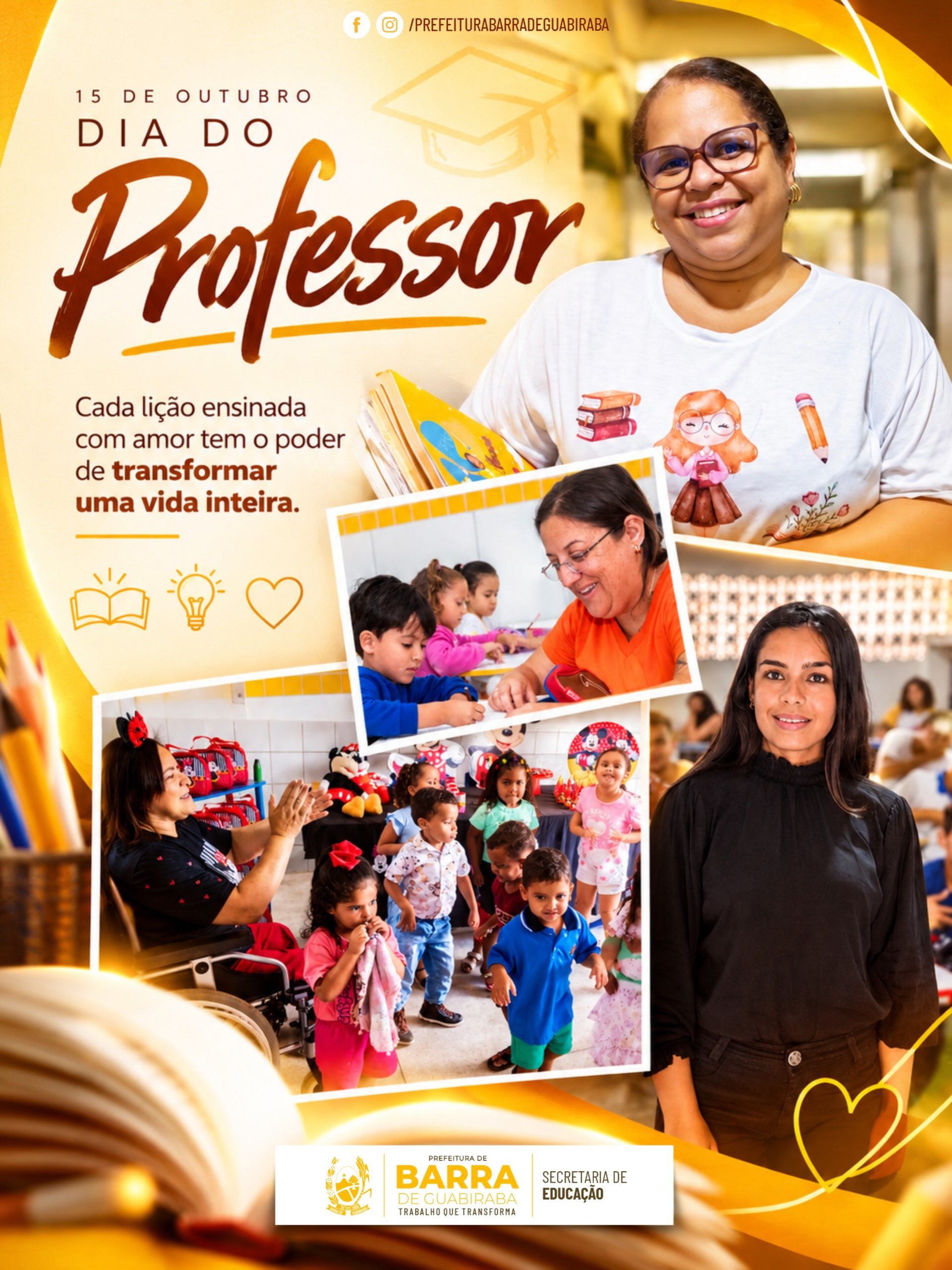15 de outubro, Dia dos Professores!
