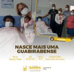 NA MANHÃ DA ÚLTIMA SEXTA-FEIRA 13/02, NASCEU MAIS UMA GUABIRABENSE