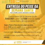 CONFIRA A DATA E REGRAS PARA ENTREGA DO PEIXE DA SEMANA SANTA