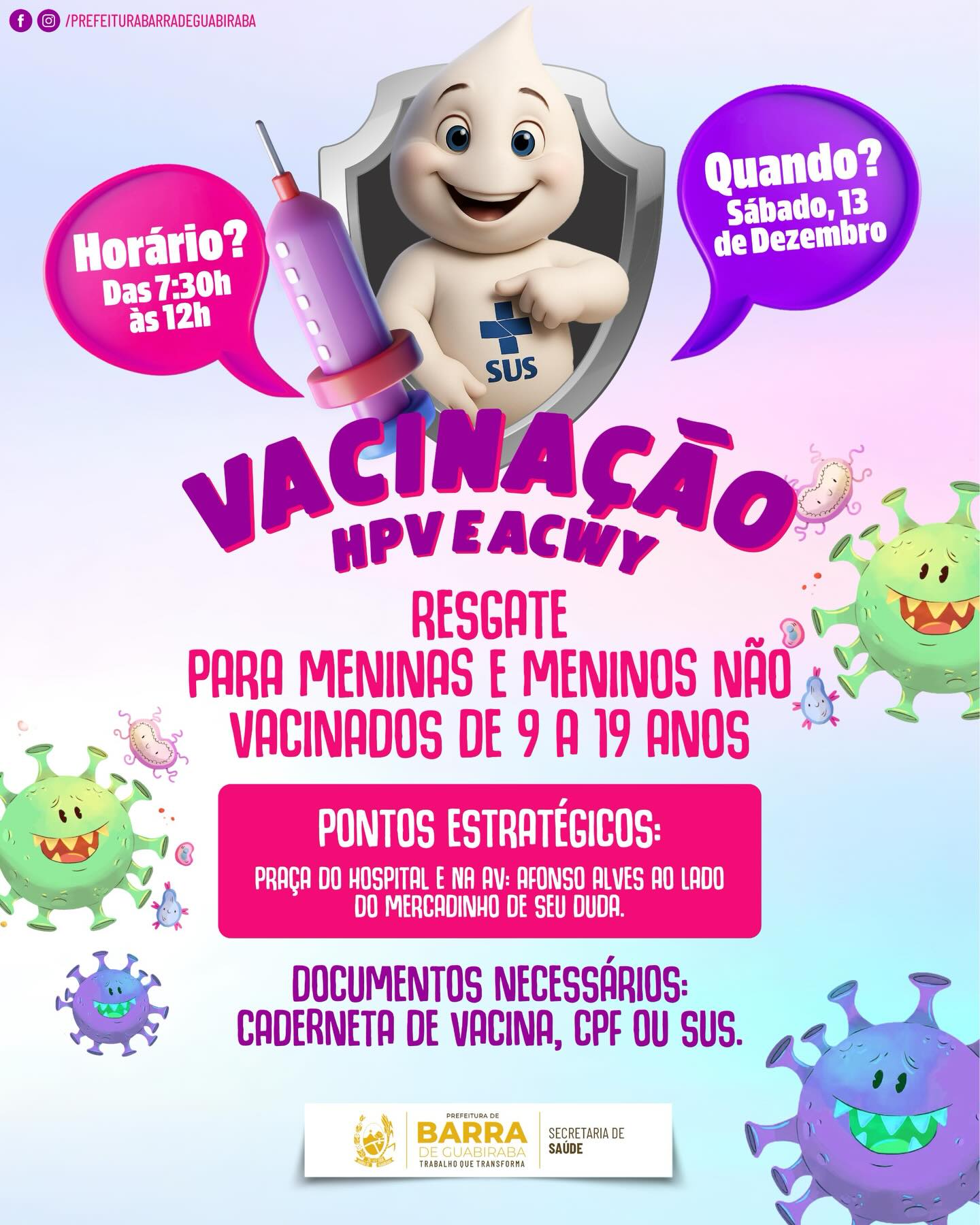 Cuidar da nossa gente é transformar o futuro! Neste sábado, *