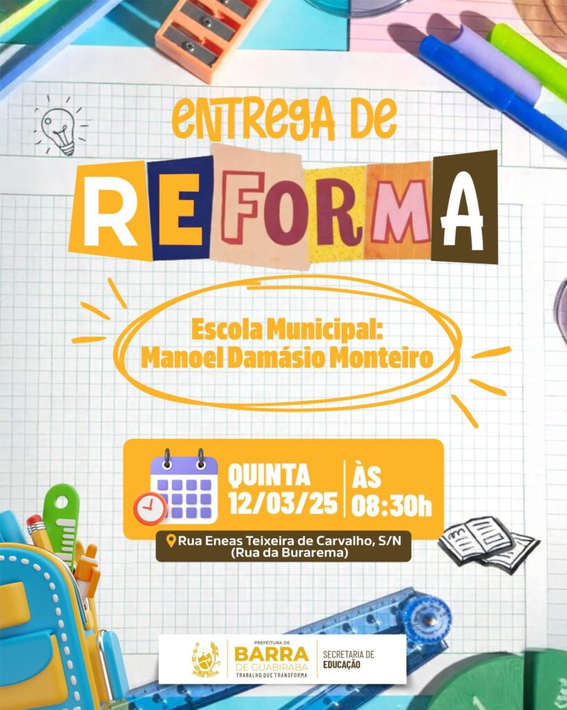 Mais um avanço para a educação de Barra de Guabiraba!É com muita alegria que c…